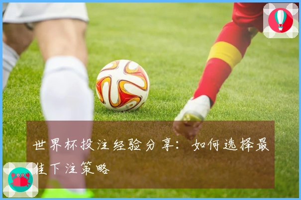 世界杯投注经验分享：如何选择最佳下注策略